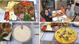 Falafel Hummus Tahini Sauce Grilled Chicken Kofta - Made Arabic Food For Weekend