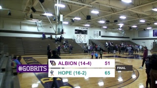 MIAA women's basketball: Hope at Albion