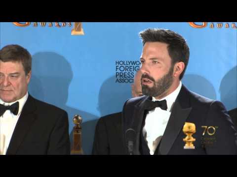 Backstage with Ben Affleck, best director and the filmmakers Argo, best drama