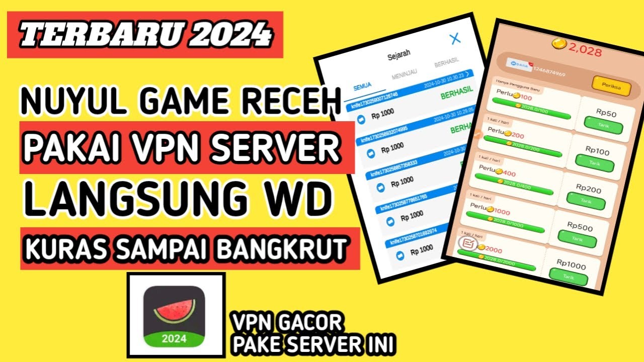 NUYUL RECEH GAME USING VPN DIRECTLY WD!!! EARNING APK NUYUL RECEH GAME USING VPN DIRECTLY WD!!! EARNING APK