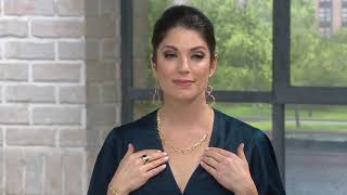 Italian D Fringe Statement Necklace, 14K D 8.1G On Qvc