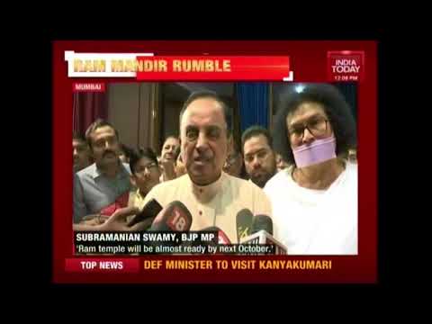 BJP MP Subramanian Swamy Raises Ram Temple Pitch Again