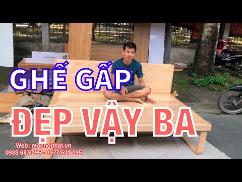 Ghế xếp Đa Năng gấp Thành Giường gỗ Cực Đẹp giá chỉ 9.500.000 vnđ