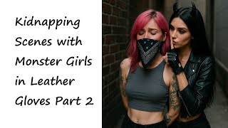 Kidnapping Scenes With Monster Girls In Leather Gloves 2 Handgag Chloroform Gagged