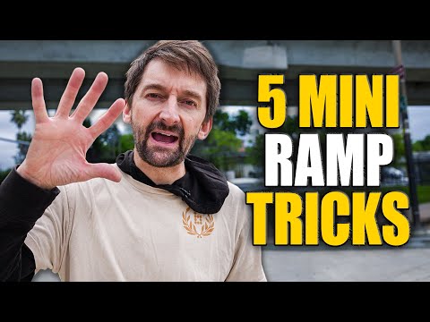 5 Easy mini ramps tricks at the skatepark for beginners