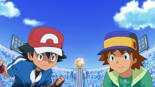 Pokemon Battle USUM: Kalos Ash Vs Ritchie (Pokemon Ash Rival Fight)