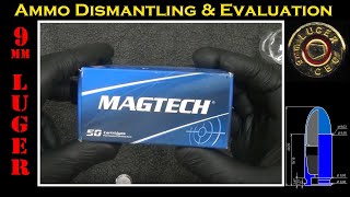 9Mm Ammo Deconstruction Magtech Cbc 115Grs Fmj - 9A Ammoammunition Dismantling & Evaluation