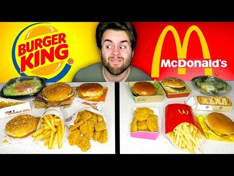 McDONALD'S vs. BURGER KING - Fast Food Restaurant Taste Test! McDONALD'S vs. BURGER KING - Fast Food Restaurant Taste Test!