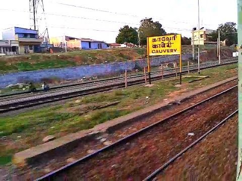 Cauvery railway station and Cauvery river