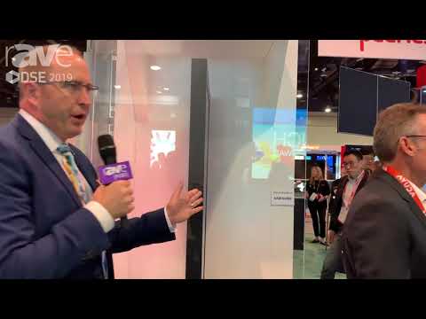 DSE 2019: Peerless-AV Shows a Custom Mount for the Samsung OMN-D Dual-Sided Retail Window Display