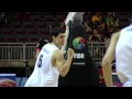 FIBAU19 - KULAGIN's buzzer beater at the end of the first half