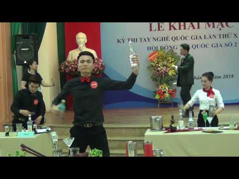 TRÌNH DIỄN BARTENDER - SINH VIÊN HCT TẠI KỲ THI TAY NGHỀ QUỐC GIA