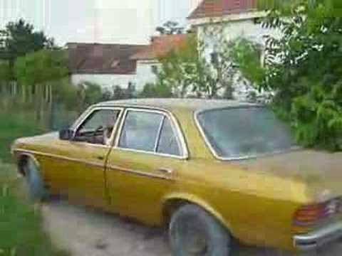 W123 with V8 engine first drivingThis car has V8 engine from MercedesBenz 
