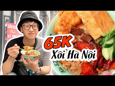 XÔI GIA TRUYỀN BÀ THU // 65k có đáng cho một bát xôi buổi sáng ở Hà Nội?