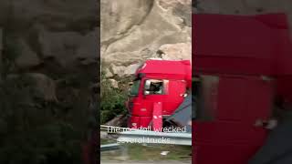Камнепад Раздавил Несколько Грузовиков… #Дальнобой #Дорога #Accident #Truck