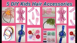 5 Fantastic Kids Hair Accessories Making at home