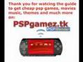 Download PSP games movies music and more