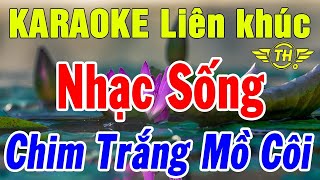 Karaoke Liên khúc Nhạc Sống Trữ Tình Nhạc Vàng Mới Nhất | Lk Bolero Chim Trắng Mồ Côi | Trọng Hiếu