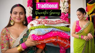 Trying Navratri Sarees From Meesho Styling Haul