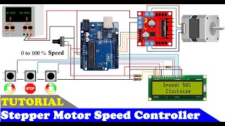 How To Make A Stepper Motor Speed Controller Using Arduino And L298 Motor Driver
