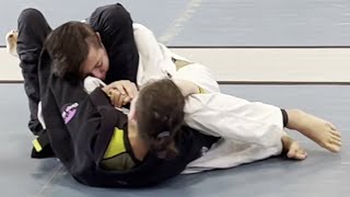 Girl's Mixed Brazilian Jiu-Jitsu Caylee Preston Good Fight 2022 Triangle Submission