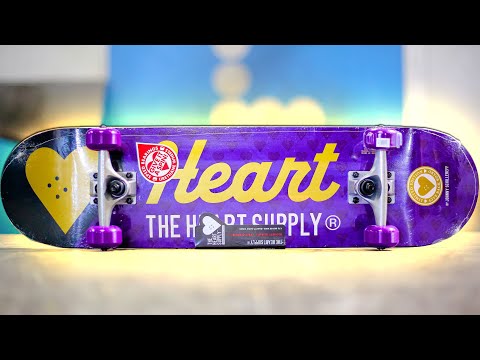 DON'T BREAK THE TARGET HEART SUPPLY SKATEBOARD!
