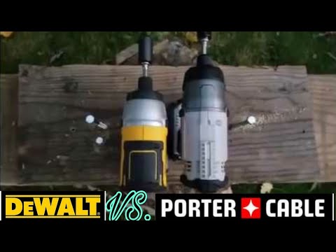 Dewalt (DCF886BR) 20v Brushless vs Porter Cable (PCC641)20v Impact Driver Face Off