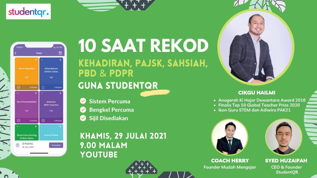 BENGKEL SIRI 4: 10 SAAT REKOD KEHADIRAN, PAJSK, SAHSIAH, PBD & PDPR
