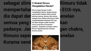 Rimuru Dapat Mengalahkan Siapa Saja . Kecuali Anos Veldigoad