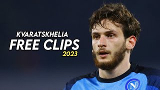 Khvicha Kvaratskhelia - 4K Clips For Edits - Free Clips 2023 - Skills & Goals & Scene Pack