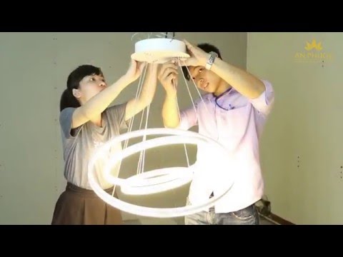 Đơn giản nhưng không hề giản đơn với mẫu đèn thả led 3 vòng AP0081003A