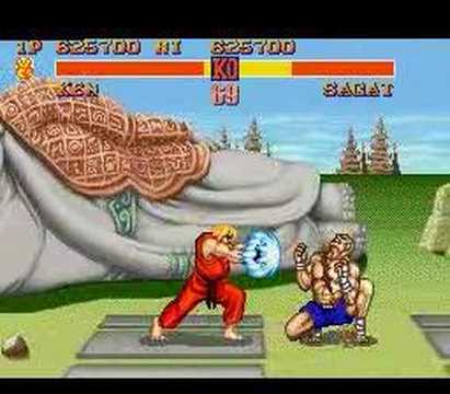 Ken vs Sagat - Street Fighter II - SNES