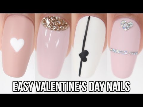 10 EASY Valentine's Day Nail Ideas! Nail art compilation - YouTube