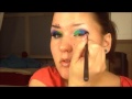 Colorful makeup tutorial using sleek acid palette