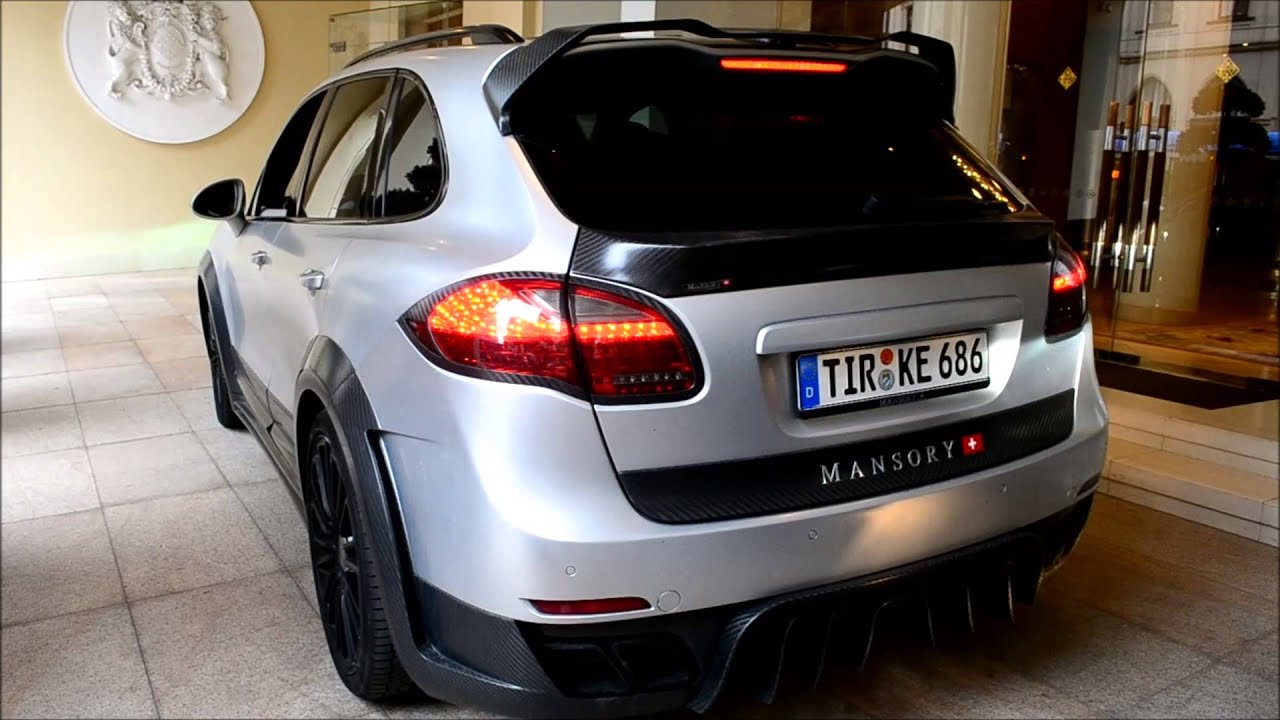 Kourosh Mansory´s Porsche Cayenne Mansory loud sound acceleration in