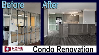 Before & After Condo Remodel - New Kitchen, Bathrooms, Great Room, Flooring and More