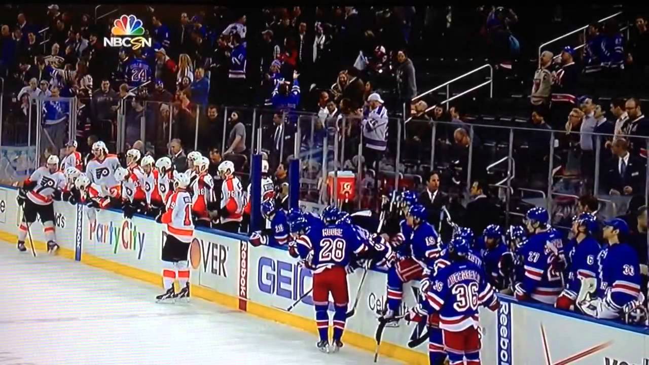 Hockey Fight New York Rangers vs Philadelphia Flyers 0112 YouTube