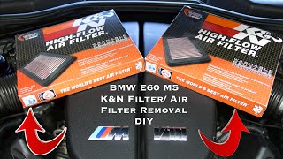 BMW E60 M5/S85 Air Filter Removal DIY