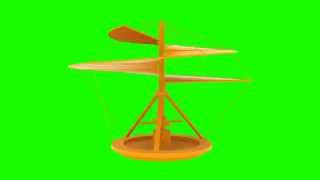 Flying Machine 02 In Green Screen Free Stock Footage
