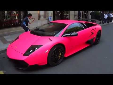 Lamborghini Murcielago LP6704 SV pink in Paris HD