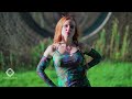 International fashion Model Rebecca Catwalk in slowmotion of outfit 4