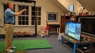 Pebble Beach Golf Simulator with Cisco Telepresence and Golf Instructor Michael Breed