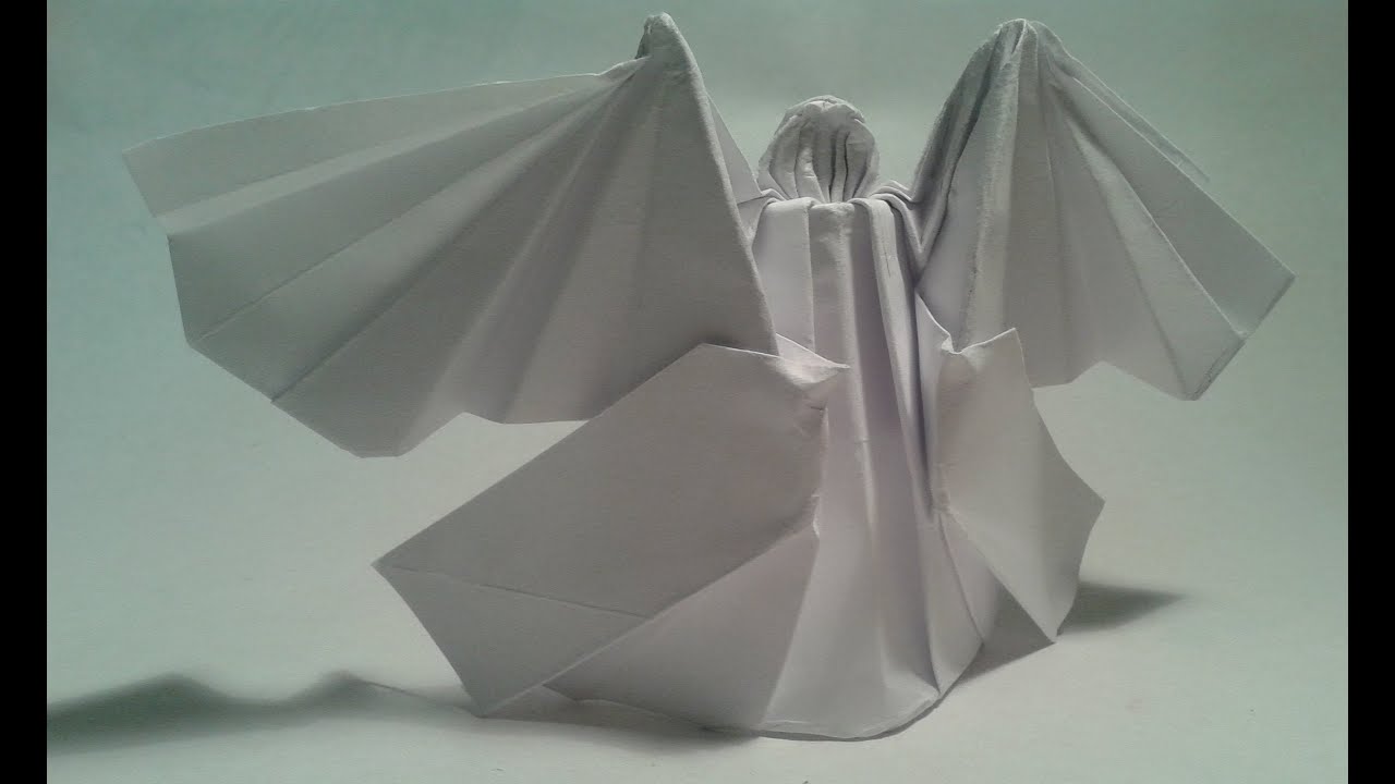 Origami How to make an origami angel YouTube