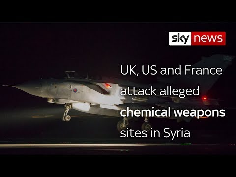 US, Britain and France launch military strikes on Syria