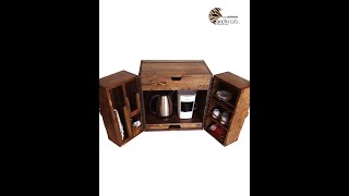 Oyma Kapaklı Çay Kahve Dolabı