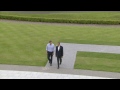 G8 leaders greeted by Cameron in Lough Erne