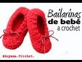 Bailarinas para bebé a crochet (ganchillo)
