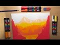 Flat Landscape Design with POSCA
