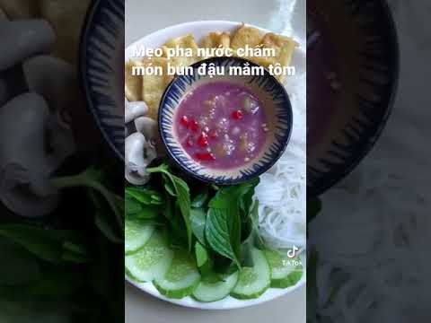 Cách làm nước chấm bún đậu mắm tôm