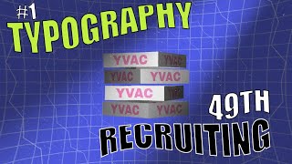 Yvac 49기 리크루팅 타이포그래피Typography